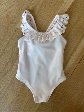 Lili Gaufrette Pale Pink One-Piece Swimsuit Size 1 Year